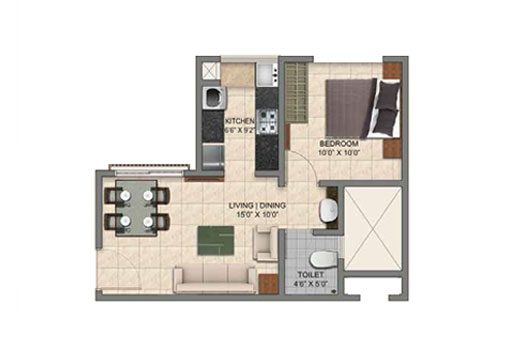 1 BHK 2 BHK