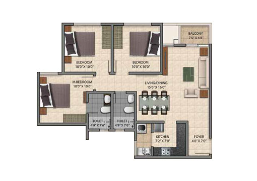 2 BHK 2 BHK
